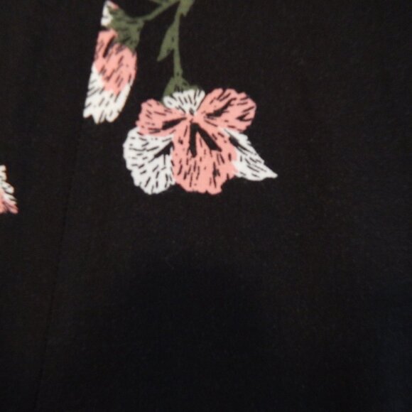 Torrid Black Floral Print Button Front Maxi Skirt - Picture 5 of 10